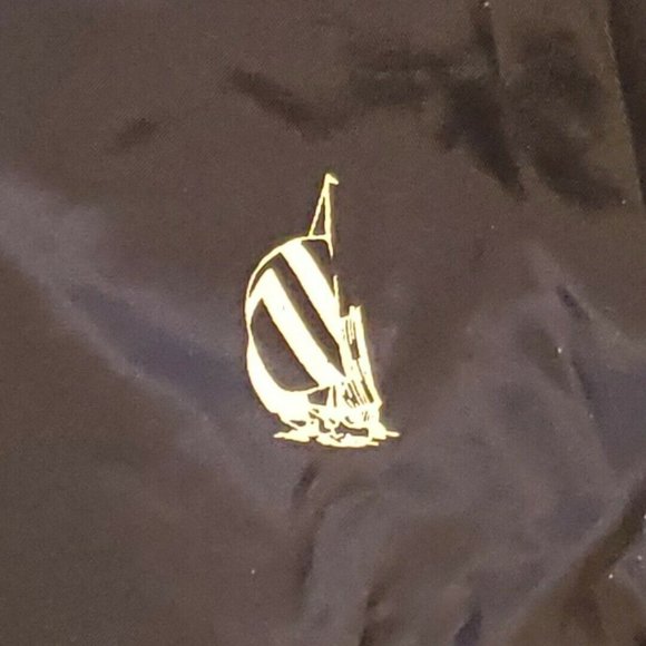 VINTAGE 90's Nautica Spell out Windbreaker/Bomber Jacket zip up Blue Men's L XL - Picture 4 of 10